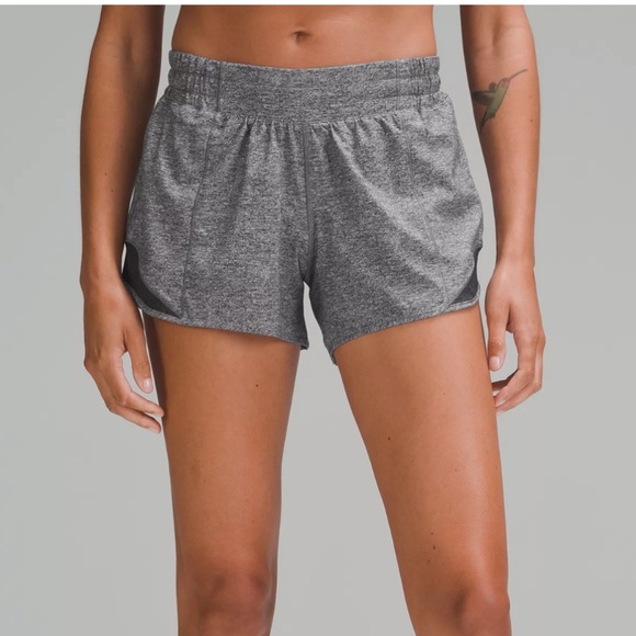 lululemon athletica Pants - lululemon hotty hot short 4” size 8 long gray